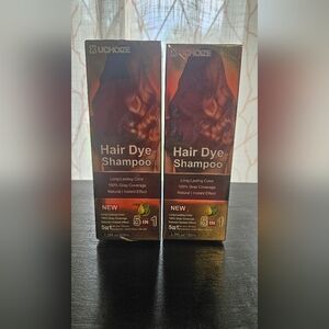 (2) New 5 in 1 Hair Dye Shampoo